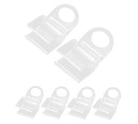 Didiseaon 6 Piezas para Cortinas Enrollables U Forma Clips Transparentes para Sujeción de Cortinas y Toldos Accesorios Prácticos para Ventanas