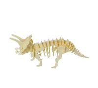Didiseaon 6 Piezas Puzzle de Dinosaurios de Madera Juguete Educativo para Figuras de Tyrannosaurus Stegosaurus Triceratops y Rompecabezas Didáctico para Desarrollo Cognitivo Infantil