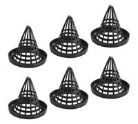 Didiseaon 6 piezas Tapas de Jaula para Pesca de Camarones y Anguilas Tapa Ligera y Duradera para Trampas Portátiles Fácil de Limpiar y Transportar Accesorio para Pequeños Peces y Acuarios