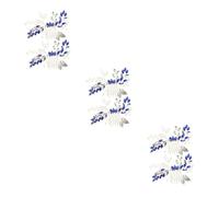 Didiseaon 6 Piezas Tocado De Novia Peineta De Pelo De Diamantes De Imitación Azul Peine De Hoja De Accesorios Para El Cabello Para Boda Accesorios Para El Cabello De Diamantes De