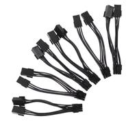 Didiseaon 6 Piezas Unidades Cable Adaptador Alimentación GPU Extensión para Tarjetas Gráficas Pcie Minería Ordenador