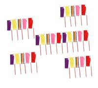 Didiseaon 6 Series Cinta Pastel para Gimnasia Infantil Decoraciones De Cumpleaños Bailarinas Serpentinas Coloridas Decoraciones para Gimnasia Rítmica para Niñas 5 Piezas x 6