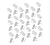 Didiseaon 60 Piezas cubiertas de salida de seguridad infantil tapas de tapones a prueba de bebés cubierta de zócalo de pared tapa del enchufe cubiertas para enchufes de seguridad AbS blanco