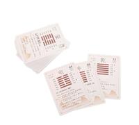 Didiseaon 64piezas Paquete De i Ching Guía del I-Ching Juguetes Sensoriales Tarjetas De Animal Tarjetas del del