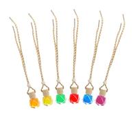 Didiseaon 6piezas Ambientador Colgante Para Automóvil Perfume De Interior Aromático Fragancias Variadas Marino Flor De Naranjo Colonia Limón Jazmín Decoración Práctica y Elegante Para