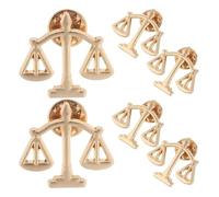 Didiseaon 6piezas Broches Metal para Mujer Broche para Traje de Hombre Accesorios de Vestir para Fiestas y Festivales de Abogados Alfiler de Solapa de Juez