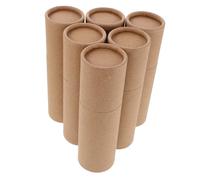 Didiseaon 6piezas Cajas De Embalaje para Aceites Esenciales De Cartón Kraft Tubos Redondos Vacíos Tapa para Envasar Recipientes para Manualidades y Cosméticos