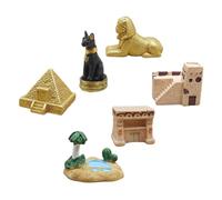 Didiseaon 6piezas Estatuas Piramidales Decorativas Réplicas De Pirámides Egipcias para Escritorio Adornos Históricos para Cultura Egipcia