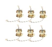 Didiseaon 6piezas Quemador De Lámpara De Aceite Vintage con Mechas para Lámpara De Aceite Ajustador De Metal para para Decoración del Hogar