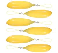 Didiseaon 6piezas Tubo De Bálsamo Labial Forma De Plátano Envases Rellenables De Unidades Para Muestras De Brillo Labial y Bálsamos Labiales Personalizados