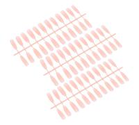 Didiseaon 72 Uñas Postizas Rosa de Abs para Mujeres y Niñas, Arte Único Resistente Que No Se Rompe ni Deforma, Adecuado para Fiestas y Decoración de Uñas