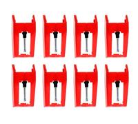 Didiseaon 8 Piezas Agujas de Repuesto para Tocadiscos Agujas para Gramófono y Tocadiscos Reemplazo con Punta de Rubí para Sonido y Protección del Vinilo