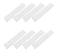 Didiseaon 8 Piezas Brazaletes de Capitán Blancos para Fútbol Bandas Ajustables para Líderes de Equipo Organización de Eventos y Personal de Seguridad Brazaletes DIY Multiuso