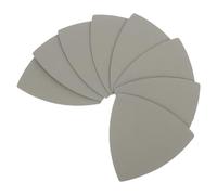 Didiseaon 8 Piezas Hojas de Papel de Lija Húmedo y Seco de Carburo de Silicio Flocado Triangular de 90x90mm para Pulido y Lijado de Madera y Metal Fuerte Adhesión