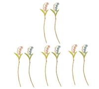 Didiseaon 8 Piezas horquilla de tulipán enchufes moño palo de pelo de las mujeres accesorios para el cabello antiguos accesorios pelo pasadores pelo palo de pelo para Metal