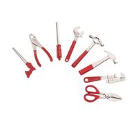 Didiseaon 8 Piezas Mini Llave De Martillo Decoración De La Casa De Muñecas Comida En Miniatura para Casa De Muñecas Juguete En Miniatura Kit En Miniatura Herramienta Aleación Rojo
