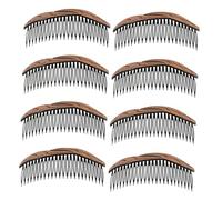 Didiseaon 8 Piezas Peine Pelo de Estilo Retro Peine de Plástico Dientes Lisos para Flequillo de Mujeres para Mujeres y Niñas Uso Diario