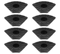Didiseaon 8 Piezas Punta de Bastón Antideslizante, Protector para Bastón de Trekking, Plástico, Negro, para Trekking y Senderismo, para Personas Mayores