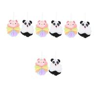 Didiseaon 8 Piezas ramo baño esponja baño esponja exfoliante travel s bola exfoliante corporal Guapo panda productos Depurador flor
