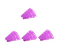 Didiseaon 80 Piezas Banda De Goma Permanente Cinturón Elástico Barras De Permanente Bandas De Silicona Banda Para El Cabello Cambio De Temperatura Cinturón De Repuesto Púrpura Gel De Sílice
