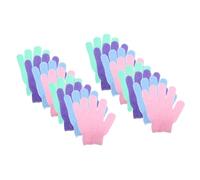 Didiseaon 8pares Guante Exfoliante De Baño De Nailon Guantes Exfoliantes De Doble Cara Para Ducha y Fregado Muerta Para Spa y Cuidado Personal