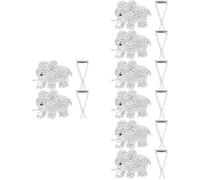 Didiseaon 8piezas Clips De Difusor De Para Auto Accesorios De Decoración De Salida De Aire Forma De Elefante Cristales Brillantes Para Ventilación De Aire Acondicionado