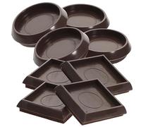 Didiseaon 8piezas Tacos para Patas De Muebles Redondos y Cuadrados Fieltro Protección Antideslizante para Sillas Sofás y Mesas Parachoques De Goma Reemplazables para Frenar Ruedas y Proteger