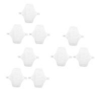 Didiseaon 9 Piezas toalla sanitaria de tela menstrual calzoncillos a prueba de fugas compresas menstruales bragas almohadilla de algodón toalla higiénica lavable respirable