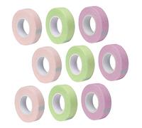 Didiseaon 9 Rollos Cinta de aislamiento de pestañas sombra cinta de extensión latigazo dúo doble cintas de pestañas femeninas cinta de pestañas transpirable pestañas pegatinas tela no tejida