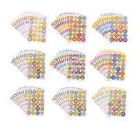 Didiseaon 90 hojas Pegatinas de Recompensa Adhesivas Creativas para Jardín de Infancia y Primaria Unidades con Diseño de Dibujos Animados Etiquetas Motivadoras Fáciles de Pegar