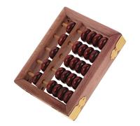 Didiseaon Ábaco de Madera Maciza Vintage para Aprendizaje Herramienta Portátil de Cálculo para Juguete Educativo para Desarrollo Cerebral Regalo Elegante y Compacto para Primaria