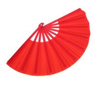 Didiseaon Abanico Plegable Grande Doble Cara Rojo y Dorado para Baile Tai Chi Portátil y para Bodas Fiestas y Actuaciones