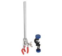 Didiseaon Abrazadera Doble Dirección para Matraz de Laboratorio de Aleación de Zinc con Tres Garras Fácil de Transportar y Almacenar para Experiencias de Aprendizaje