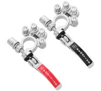 Didiseaon Abrazadera para Terminal de Batería de Coche de Aleación de Zinc 16 Mm Conector de Terminal de Batería de Desconexión Rápida Kit para Postes Automotor Accesorio Reemplazo