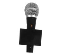 Didiseaon Accesorios De Micrófono Simulados Bandera Cuadrada para Roles Fiesta De Disfraces y Karaoke