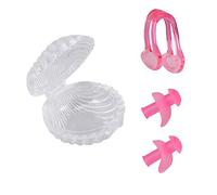Didiseaon Accesorios De Natación Silicona Con Para y Pinza Nasal Para Deportes Acuáticos y Piscina Color Rosa