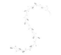 Didiseaon Accesorios Para El Cabello De Tocado Proteína Cristal Cadena Suave Novia