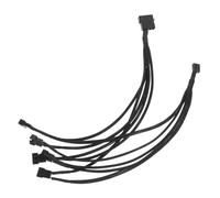 Didiseaon Adaptador de Cable para Ventilador de Pc Hub de Refrigeración Compatible con Múltiples Ventiladores y Duradera para Gestión de Flujo de Aire