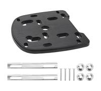 Didiseaon Adaptador de Placa Base para Portaequipajes Trasero de Motocicleta con Diseño Reforzado y Tornillos de Fijación para Baúl y Maletero Negro