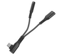 Didiseaon Adaptador USB C Aux con de Conector Tipo C para Auriculares y Audio Accesorio para Ordenador Diseño Curvado y Color Gunmetal