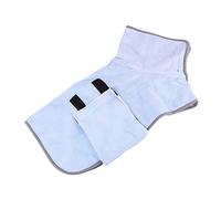 Didiseaon Albornoz para Perros baño de Perro con Capucha toallitas de Lujo Toallas Toalla Super Absorbente para Mascotas Albornoz Absorbente para Mascotas Largo Bata de baño Suministros