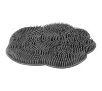 Didiseaon Alfombrilla Masajeadora para Pies y Espalda de Silicona Antideslizante con Ventosas para Ducha Exfoliante y Limpiadora de Piel Dura para Cuidado Diario Baño Gris