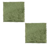 Didiseaon Alfombrillas Absorbentes de Musgo para Reptiles y Mascotas, 2 Piezas de Algodón Verde, Cortables y Ideales para Terrarios y Áreas de Gateo