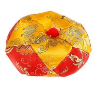 Didiseaon Almohadilla para Cuenco Tibetano de Tela Ligera y Resistente Diseño Creativo, Cojín para Meditación y Soporte para Cuenco de Sonido Budista