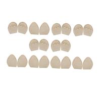 Didiseaon Almohadillas Acolchadas Para Zapatos, Material Esponjoso, Ajustador De Talla Para Mujer, Uso Diario y Calzado Deportivo, 10 Pares (5 Redondas 5 Puntiagudas Color Piel