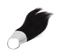 Didiseaon Anillos 30 Muestras de Cabello Humano para Pruebas de Color, Ideales para Prácticas de Tinte, Lavado y Peinado en Formación de Estilistas