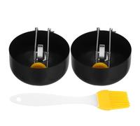 Didiseaon Anillos Plegables Antiadherentes para Cocinar Huevos Escalfados y Hervidos, Moldeador Redondo de Acero Inoxidable con Cuchara para Desayuno, Utensilio Resistente al Calor