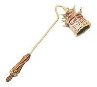 Didiseaon Apagavelas Manual de Metal Vintage con Mango Largo Dorado, Extintor de Mechas para Velas de Té y Pilar, Accesorio Seguro para Decoración y Cuidado del Hogar