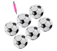 Didiseaon Balón de Fútbol Inflable con Bomba de Aire Pelota Deportiva para Playa Piscina y Fiesta Juguete Resistente de PVC para Diversión Familiar al Aire Color Aleatorio