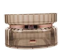 Didiseaon bandeja de almacenamiento giratoria portaescobillas contenedor de perfumes cajón brocha de maquillaje cajas de maquillaje organizador de maquillaje para guardar cajones lujo ligero